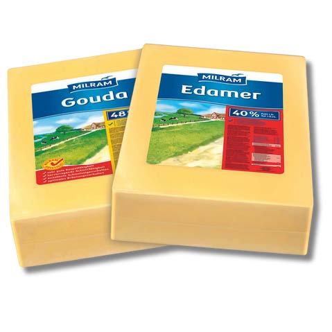 Gouda 48% oder Edamer 40%